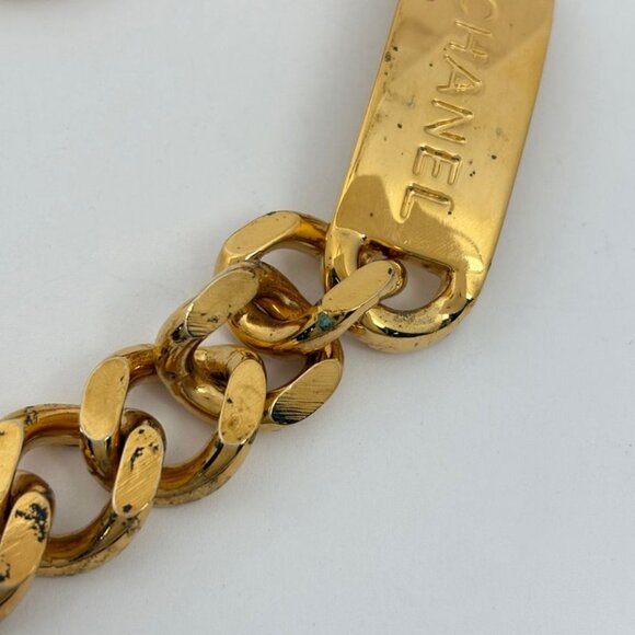 Chanel CC Logo Chain Belt 31 Rue Cambon Gold Plated - Picture 5 of 7